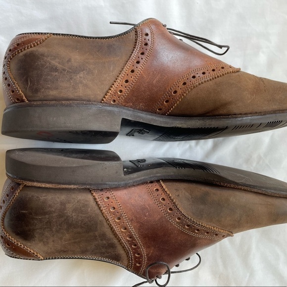 Allen Edmonds Greenwood Leather Lace Uo Derby Shoe in Brown Size 9 - Picture 7 of 10